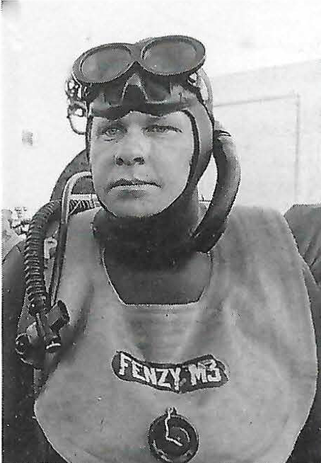 Bob Hollis in diving equipment