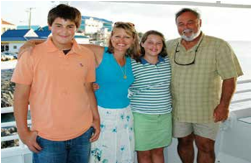 Wayne Hasson with his family