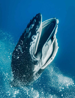 Third Place: Humpback Calf Playing with Bubbles by Ron Watkins