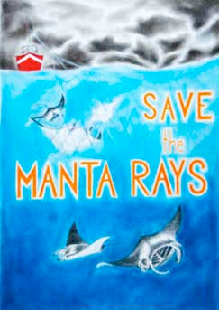 First-place Grades 6-8 vanishing rays poster by Sherrye Ye