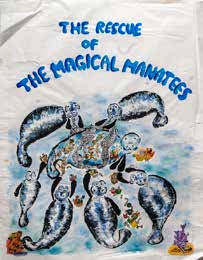 First-place Grades 3-5 Magical Manatee poster by Kennard Alvaro Hadinata